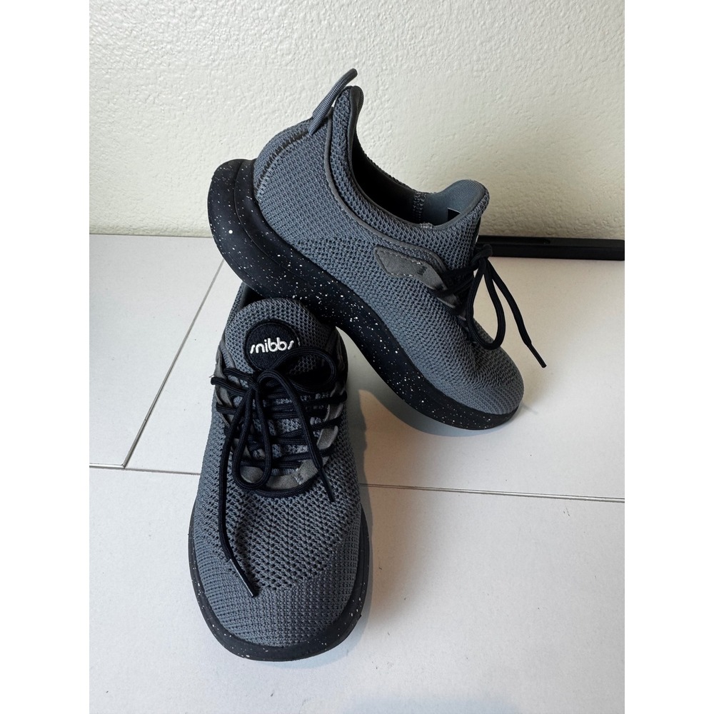 Snibbs Orbit Charcoal Knit Sneakers Women Size 6 Low Top Speckled Sole‎ Athletic